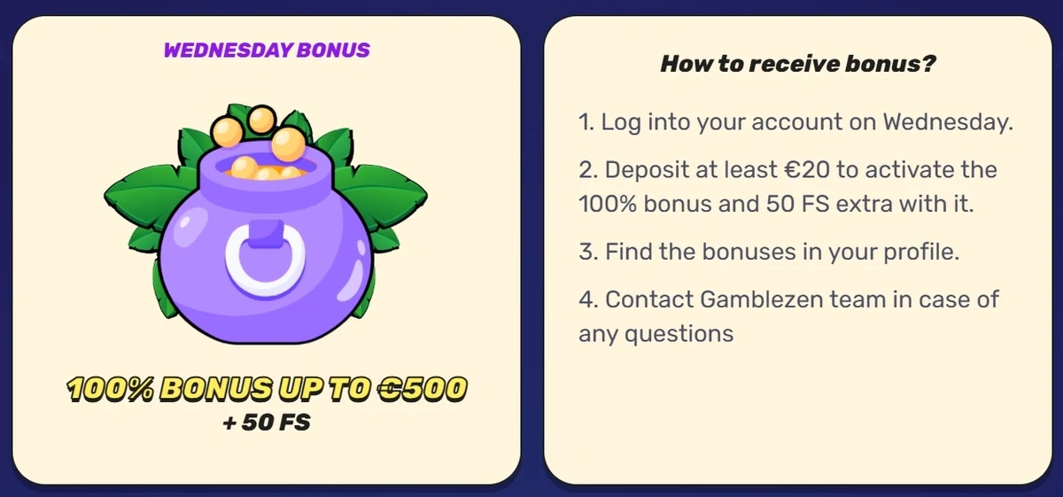 Wednesday Bonus Pack