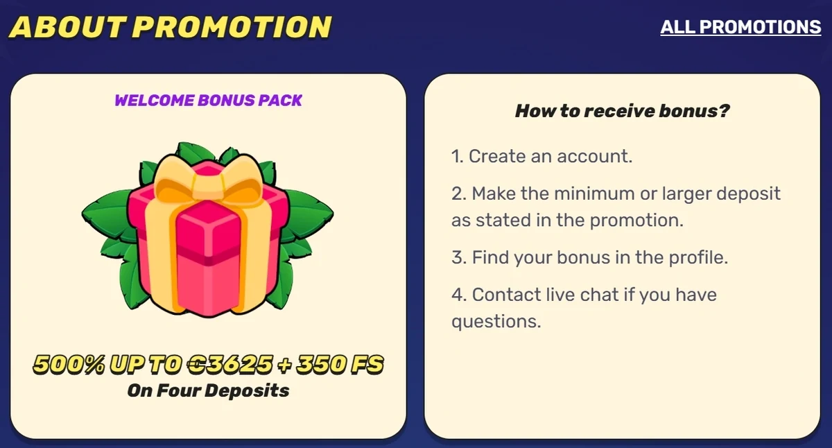 Welcome Bonus Pack